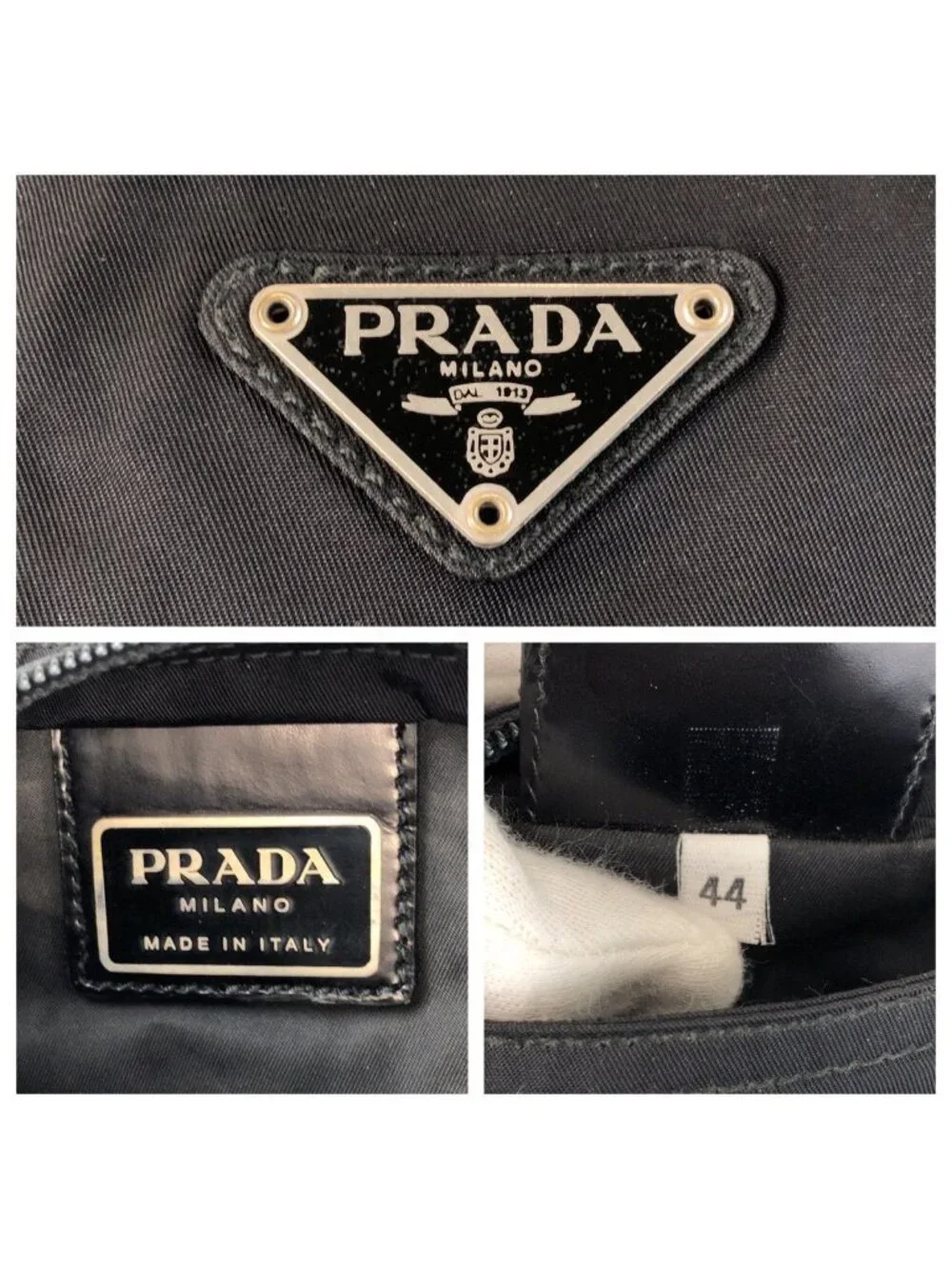 Prada Tessuto Black Nylon Shoulder Bag